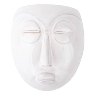 PT LIVING Biely nástenný kvetináč  Mask, 16,5 x 17,5 cm, značky PT LIVING