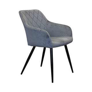 IDEA Nábytok Jedálenská stolička DIAMANT sivý zamat, značky IDEA Nábytok