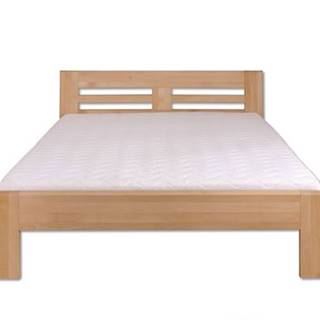 Drewmax Manželská posteľ - masív LK111 | 140cm buk