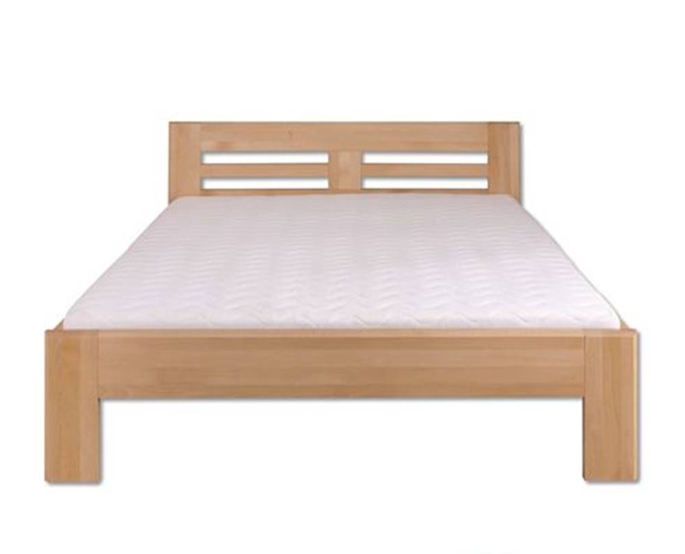Drewmax  Manželská posteľ - masív LK111 | 140cm buk, značky Drewmax
