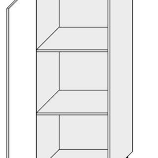 ArtExt Kuchynská skrinka vysoká pre vstavané spotrebiče PLATINIUM | D5AA 60 154 Farba korpusu