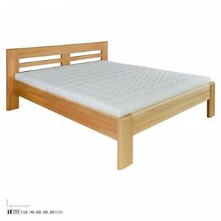 Drewmax  Manželská posteľ - masív LK111 | 200 cm buk, značky Drewmax