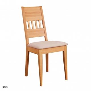Drewmax Jedálenská stolička - masív KT174 | buk / látka