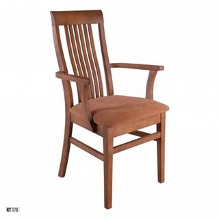 Drewmax Jedálenská stolička - masív KT178 | buk / látka