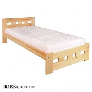 Drewmax  Jednolôžková posteľ - masív LK145 | 100 cm borovica, značky Drewmax