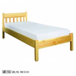 Drewmax  Jednolôžková posteľ - masív LK156 | 80 cm borovica, značky Drewmax