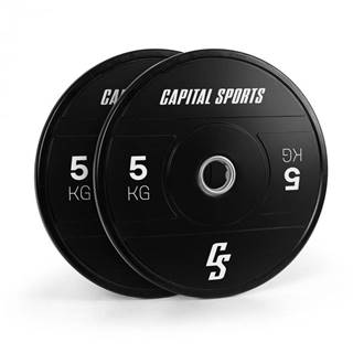 Capital Sports Elongate 2020, kotúče, 2 x 5 kg, tvrdá guma, 50,4 mm