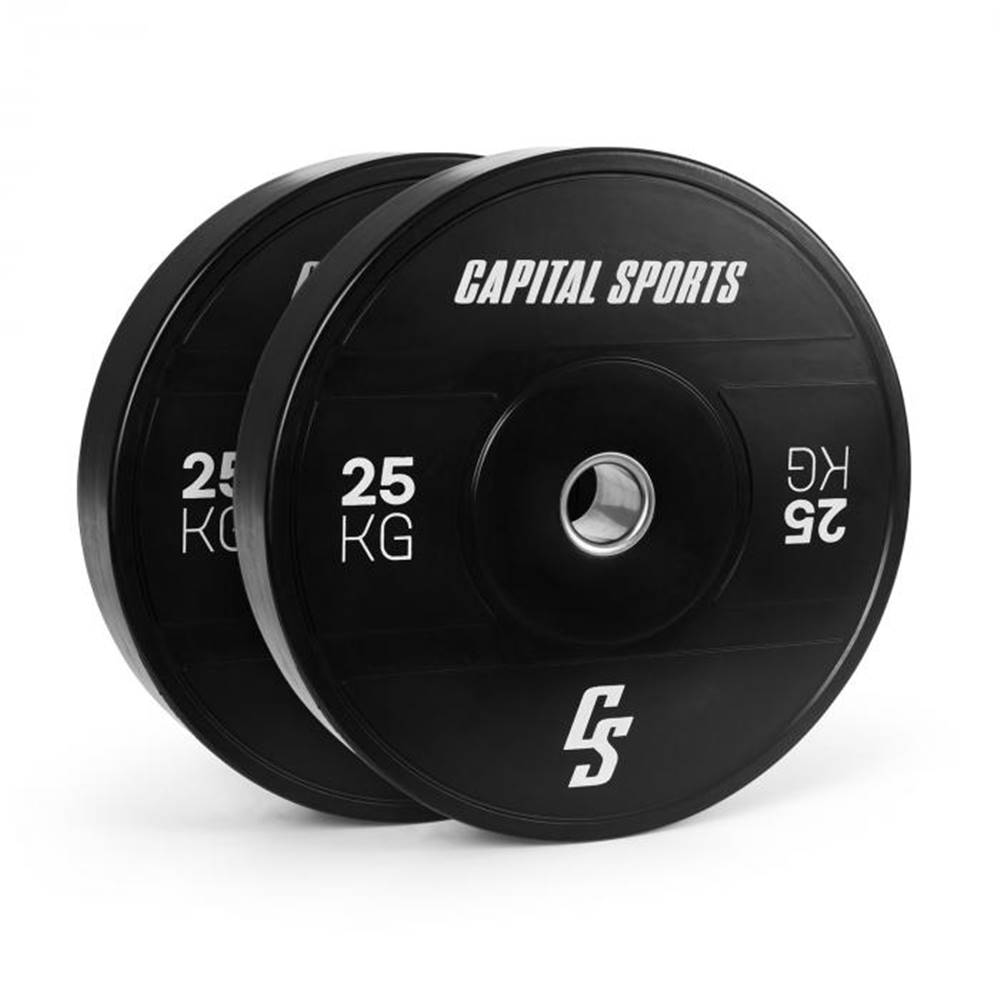 Capital Sports  Elongate 2020, kotúče, 2 x 25 kg, tvrdá guma, 50,4 mm, značky Capital Sports