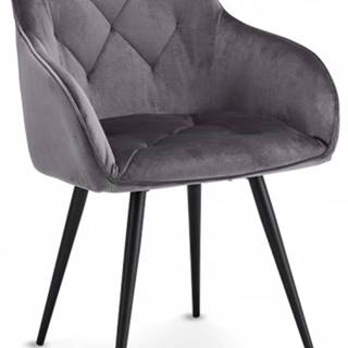 Jedálenská stolička Fergo sivá, čierna