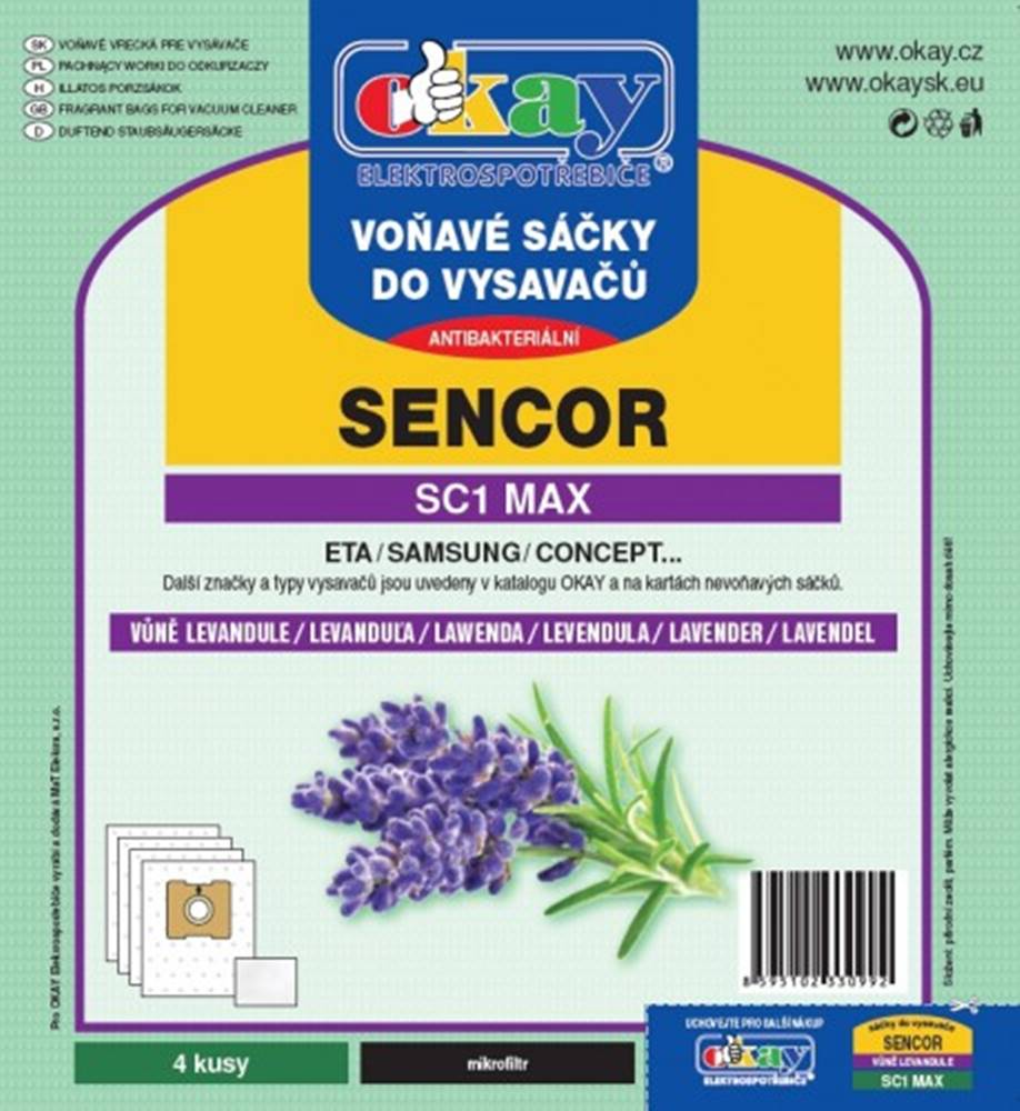 Jolly Vrecká do vysávača Sencor MAXSC1, vôňa levandule, 4ks, značky Jolly