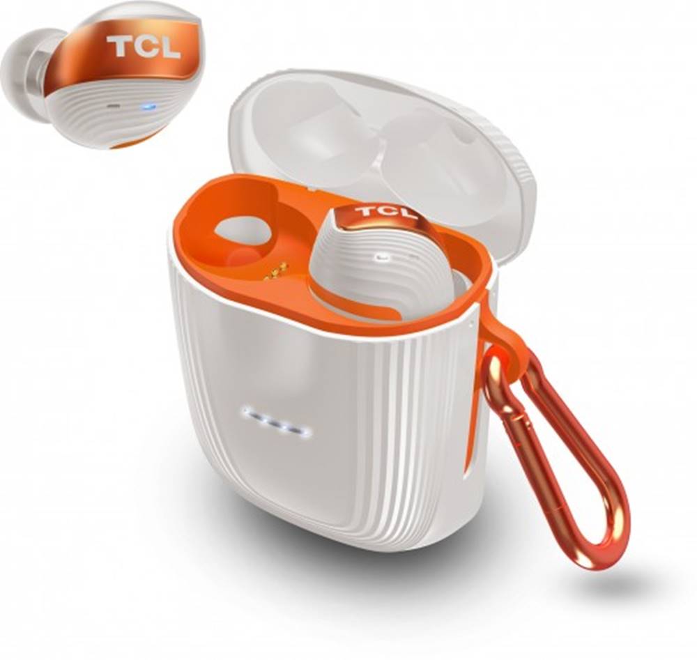 TCL True Wireless slúchadlá  ACTV500TWS, bielo-oranžové, značky TCL