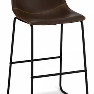 Barová stolička Guaro tmavo hnedá, čierna