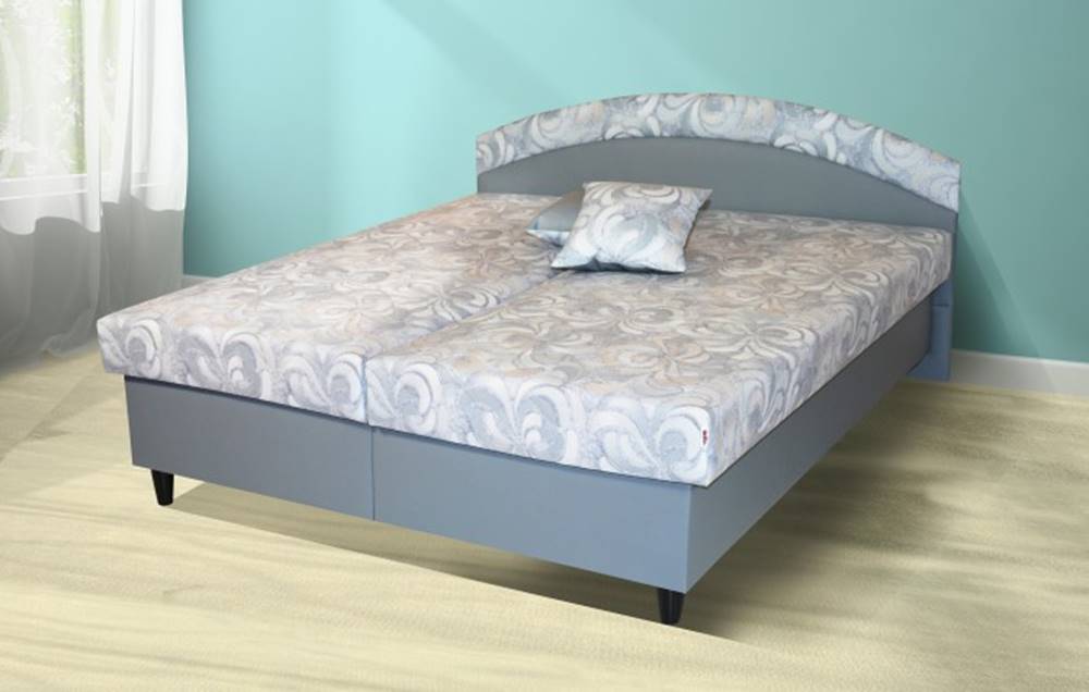 OKAY nábytok Čalúnená posteľ Corveta 180x200, šedá, vrátane matracov a úp, značky OKAY nábytok