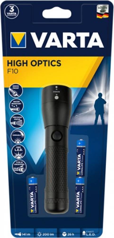 Varta Ručné svietidlo  Flashlight Led High Optics 18810, LED, značky Varta