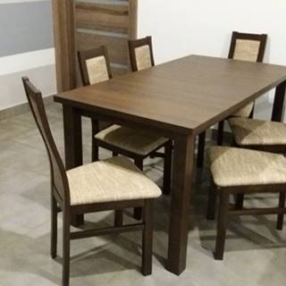 Jedálenský set Agáta - 6x stolička, 1x rozkladací stôl