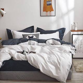 Bavlnená saténová posteľná bielizeň ALBS-01220B 160X200