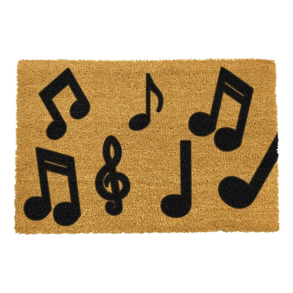 Artsy Doormats Rohožka z prírodného kokosového vlákna  Music Notes, 40 x 60 cm, značky Artsy Doormats