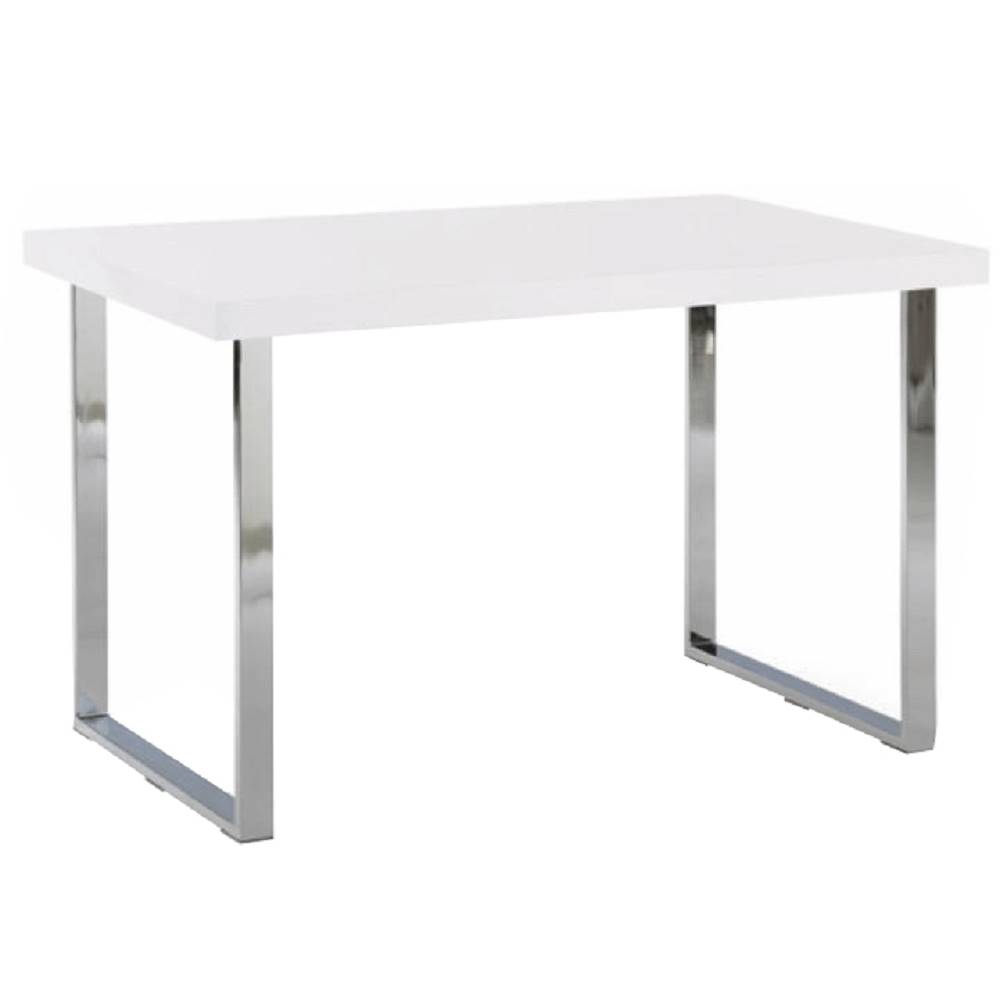 Kondela Jedálenský stôl biela HG/chróm TALOS poškodený tovar, značky Kondela