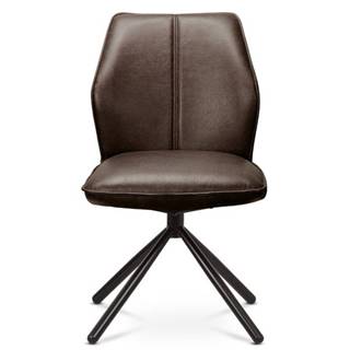 Jedálenská stolička FABIANA hnedá/čierna