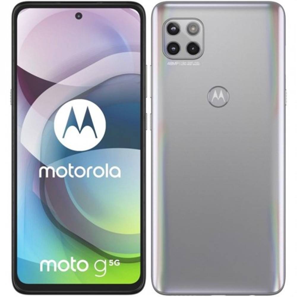 Motorola Mobilný telefón  G 5G 6 GB/128 GB, strieborný, značky Motorola