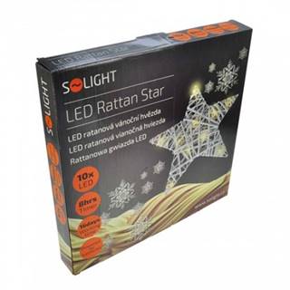 Solight Ratanová vianočná hviezda  1V41, 10xLED, biela POUŽITÉ, NE, značky Solight