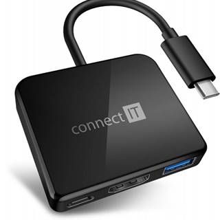Connect IT USB-C hub 3v1 Connect It CHU-7050-BK, značky Connect IT