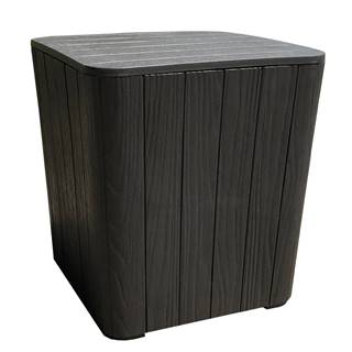 Kondela Záhradný úložný box/príručný stolík čierna IBLIS, značky Kondela