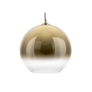 Leitmotiv Sklenené závesné svietidlo v zlatej farbe  Bubble, ø 40 cm, značky Leitmotiv