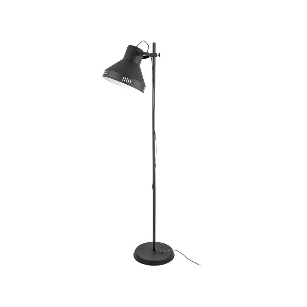 Leitmotiv Čierna stojacia lampa  Tuned Iron, výška 180 cm, značky Leitmotiv