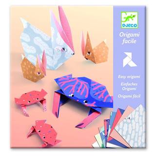 Djeco Súprava 24 origami papierov s návodom  Family, značky Djeco