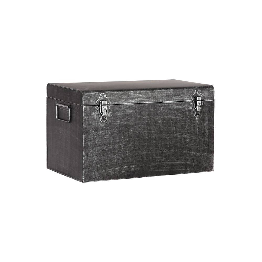 LABEL51 Čierny kovový úložný box , dĺžka 60 cm, značky LABEL51