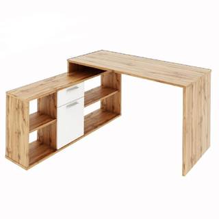 PC stôl dub wotan/biela NOE NEW