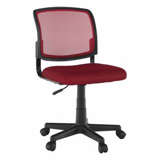 Otočná stolička tmavočervená/čierna RAMIZA