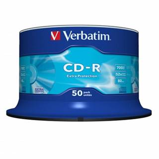 Verbatim  CD-R 700MB 52x, 50ks, značky Verbatim