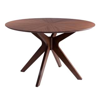 Jedálenský stôl v dekore orechového dreva sømcasa Carmel, ⌀ 120 cm