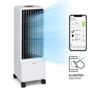 Klarstein Maxflow Smart,  3 v 1 ochladzovač vzduchu, ventilátor, zvlhčovač vzduchu, 5 l, WiFi, diaľkový ovládač, 2 × chladiaca súprava