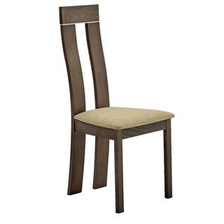 Drevená stolička buk merlot/Magnolia hnedá látka DESI