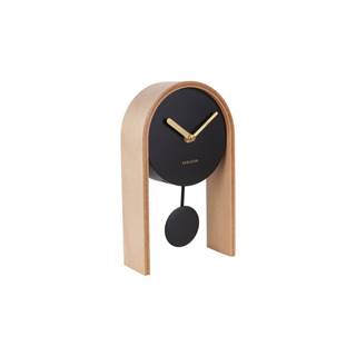 Karlsson Stolové hodiny s brezovým drevom  Smart Pendulum Light, značky Karlsson