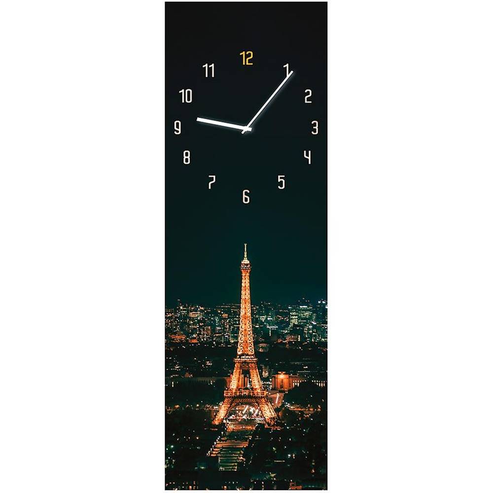 MERKURY MARKET Sklenené hodiny 20X60 PARIS, značky MERKURY MARKET