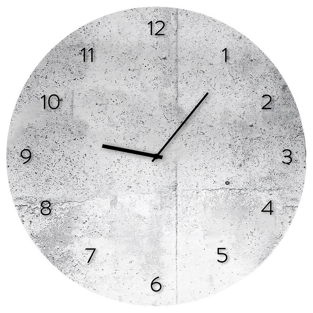MERKURY MARKET Sklenené hodiny 30cm WALL, značky MERKURY MARKET