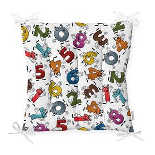 Minimalist Cushion Covers Sedák s prímesou bavlny  Crazy Numbers, 40 x 40 cm, značky Minimalist Cushion Covers