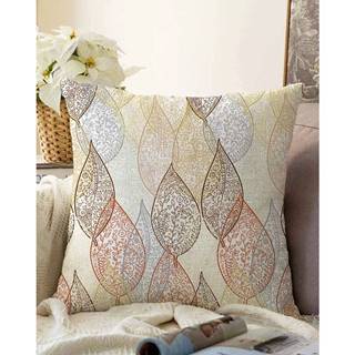 Minimalist Cushion Covers Obliečka na vankúš s prímesou bavlny  Oriental Leaf, 55 x 55 cm, značky Minimalist Cushion Covers