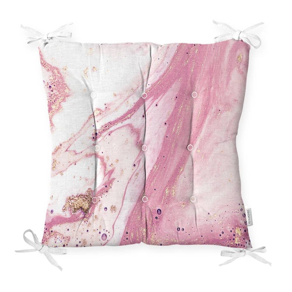 Minimalist Cushion Covers Sedák s prímesou bavlny  Pinky Abstract, 40 x 40 cm, značky Minimalist Cushion Covers