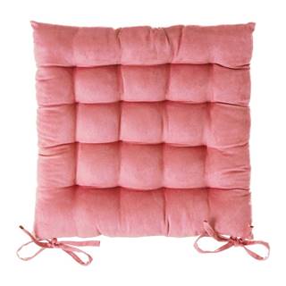Ružový vankúš na sedenie na stoličku Casa Selección, 40 x 40 cm
