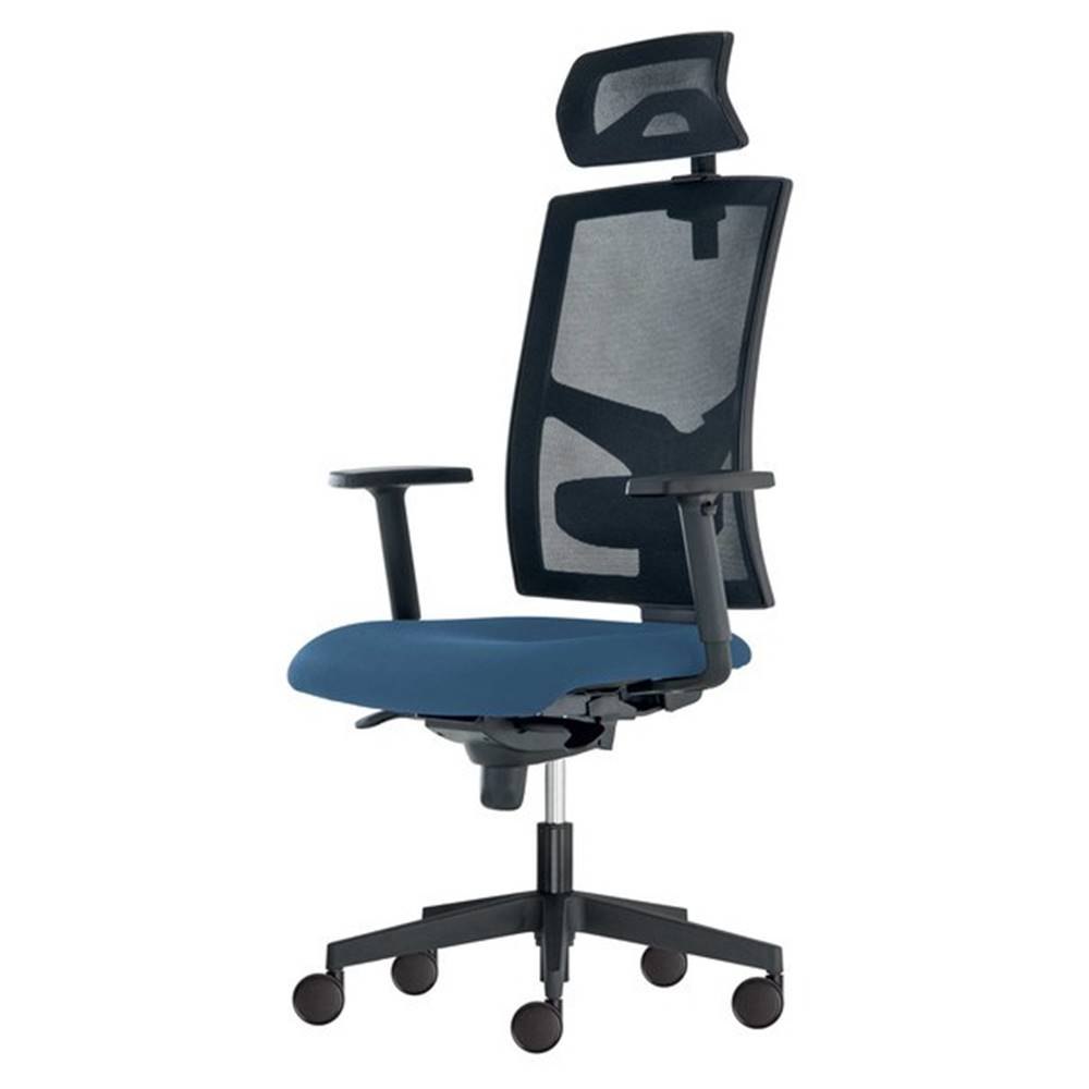 Sconto Kancelárska stolička PAIGE modrosivá, značky Sconto