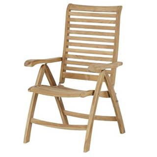 Sconto Polohovacia stolička CAMBRIDGE PREMIUM teakové drevo, značky Sconto