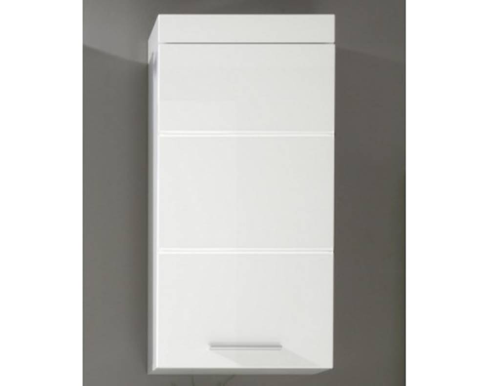 ASKO - NÁBYTOK Kúpeľňová závesná skrinka Amanda 501, lesklá biela, značky ASKO - NÁBYTOK