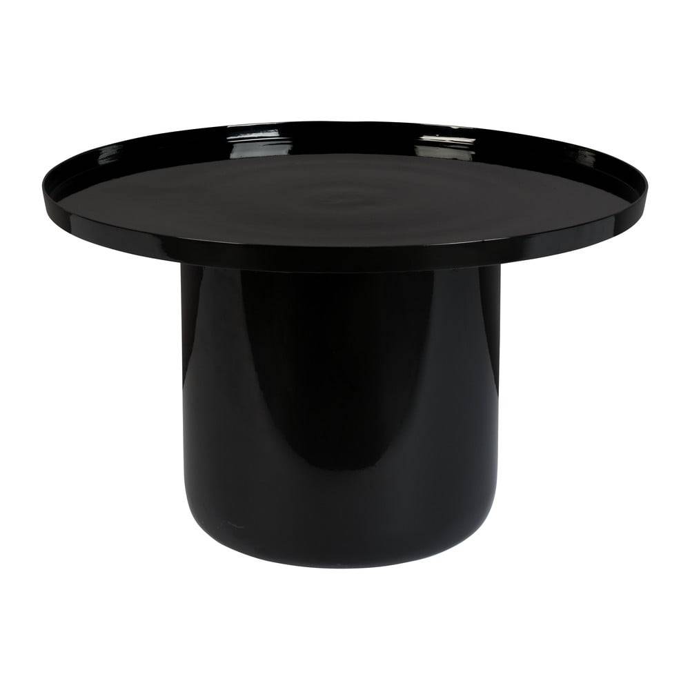 Zuiver Čierny konferenčný stolík  Shiny Bomb, ø 67 cm, značky Zuiver