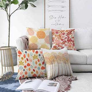 Minimalist Cushion Covers Súprava 4 obliečok na vankúše  Autumn Vibes, 55 x 55 cm, značky Minimalist Cushion Covers
