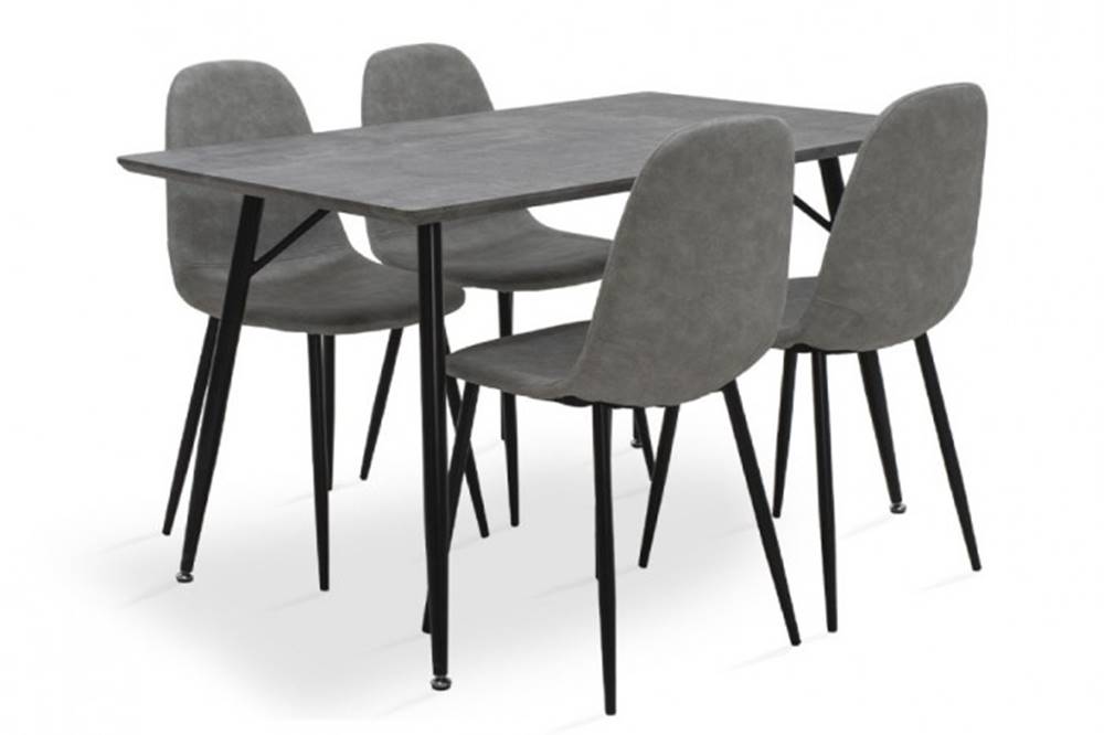 OKAY nábytok Jedálenský set Cedric - 4x stolička, 1x stôl, značky OKAY nábytok